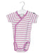 A Purple Short Sleeve Bodysuits from Polarn O. Pyret in size 0-3M for neutral. (Front View)