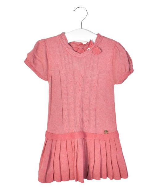 A Red Short Sleeve Dresses from Mayoral in size 12-18M for girl. (Front View)