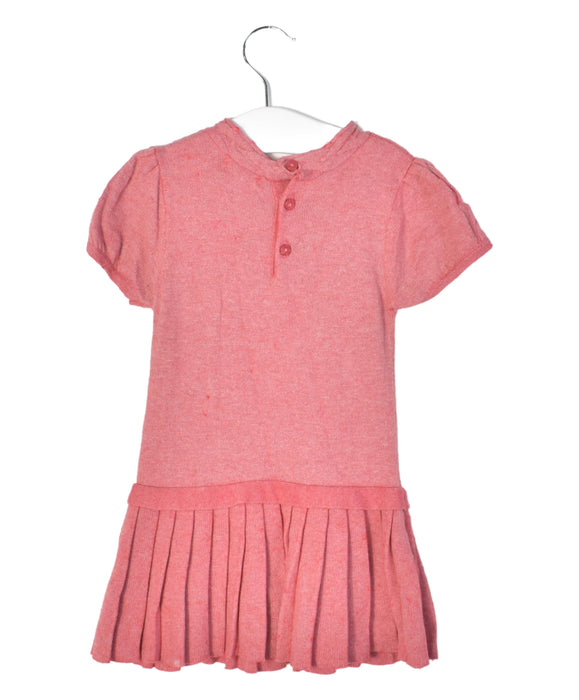 A Red Short Sleeve Dresses from Mayoral in size 12-18M for girl. (Back View)