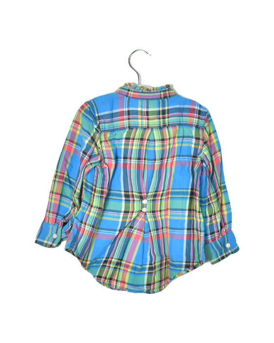 A Blue Shirts from Polo Ralph Lauren in size 3T for girl. (Front View)