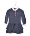 A Navy Long Sleeve Dresses from Nicholas & Bears in size 2T for girl. (Front View)