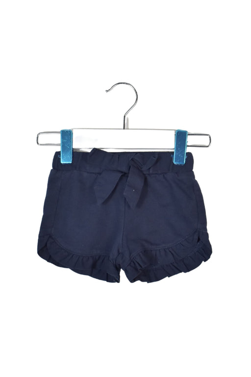 A Navy Shorts from Seed in size 0-3M for girl. (Front View)
