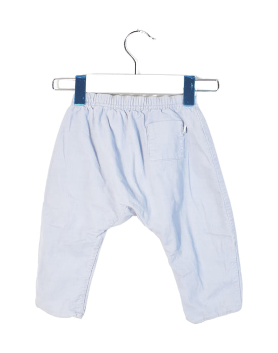 A Blue Casual Pants from Petit Bateau in size 3-6M for boy. (Front View)