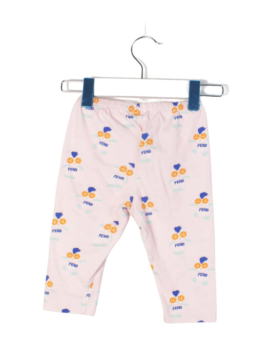 A Pink Leggings from Fendi in size 6-12M for girl. (Back View)
