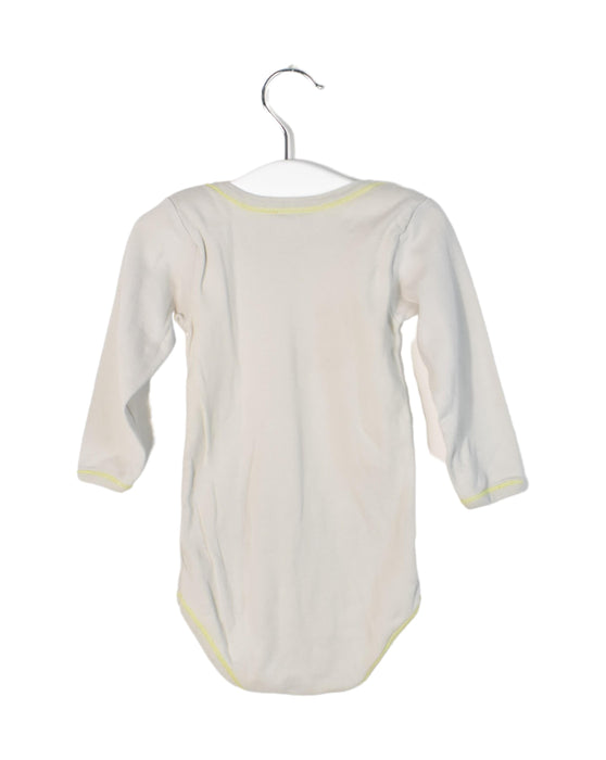 A Grey Long Sleeve Bodysuits from Petit Bateau in size 6-12M for boy. (Back View)