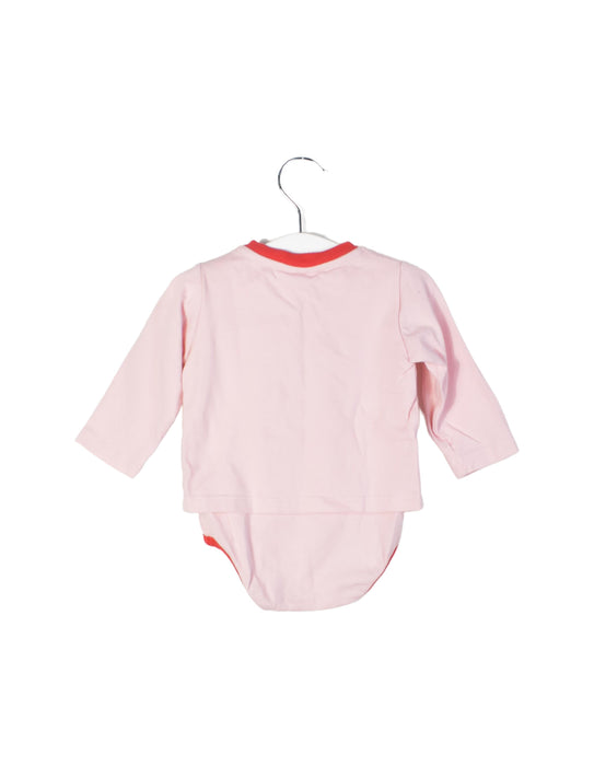 A Pink Long Sleeve Bodysuits from Fendi in size 3-6M for girl. (Back View)