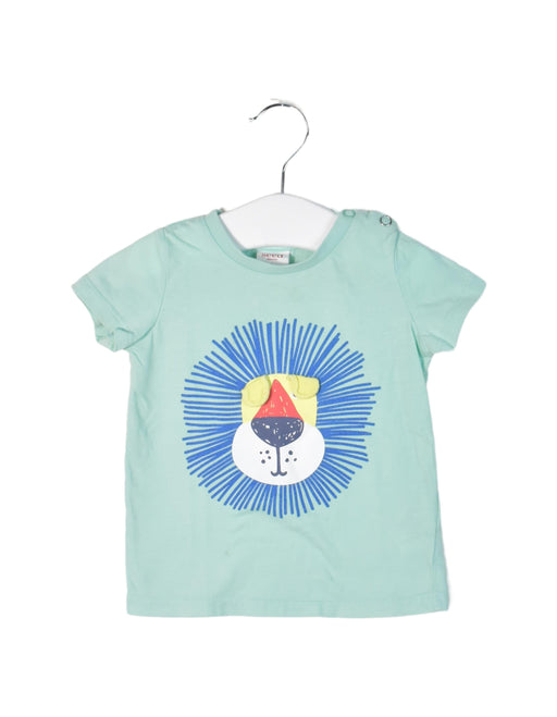 A Teal Short Sleeve T Shirts from Seed in size 3-6M for boy. (Front View)