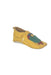 A Yellow Slip Ons from Bobux in size Newborn for neutral. (Front View)