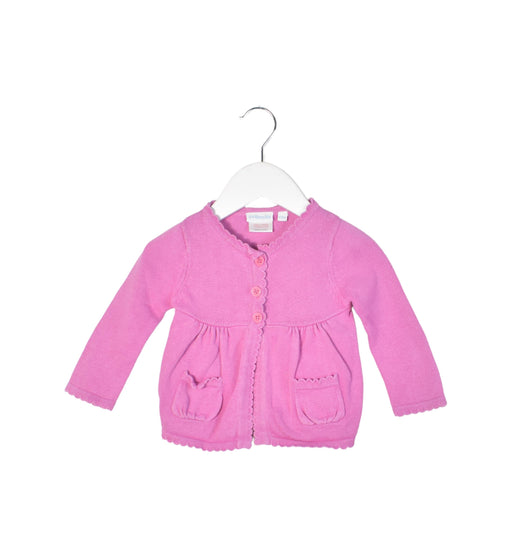 A Purple Cardigans from Jojo Maman Bébé in size 6-12M for girl. (Front View)