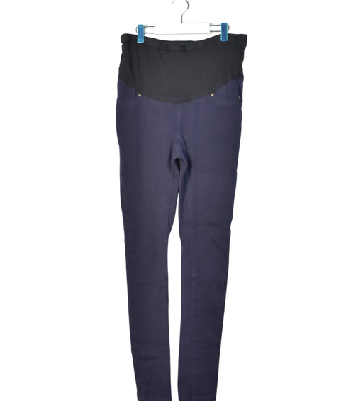 A Navy Jeans from Mayarya in size S for maternity. (Front View)