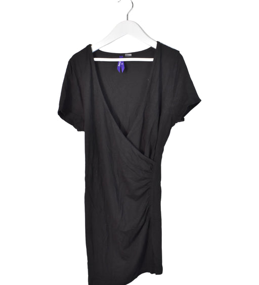 A Black Short Sleeve Tops from Seraphine in size XS for maternity. (Front View)