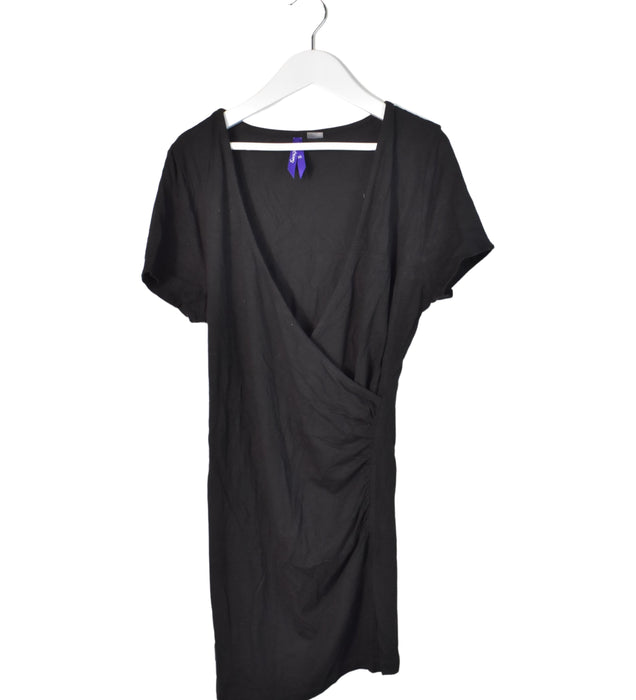 A Black Short Sleeve Tops from Seraphine in size XS for maternity. (Front View)