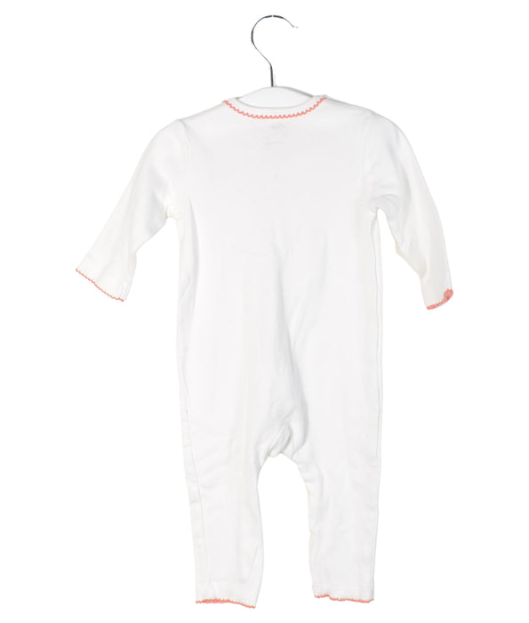 A White Long Sleeve Jumpsuits from Kingkow in size 0-3M for neutral. (Back View)