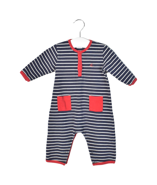 A Black Long Sleeve Jumpsuits from Petit Bateau in size 3-6M for neutral. (Front View)