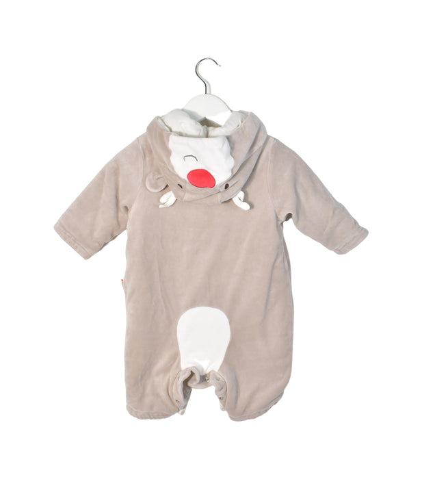 A Brown Long Sleeve Jumpsuits from Mides in size 6-12M for neutral. (Back View)