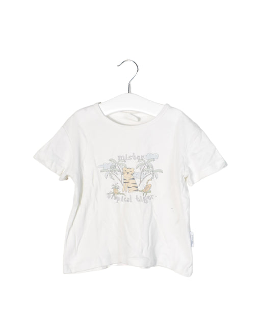 A White Short Sleeve T Shirts from Sea Apple in size 4T for girl. (Front View)