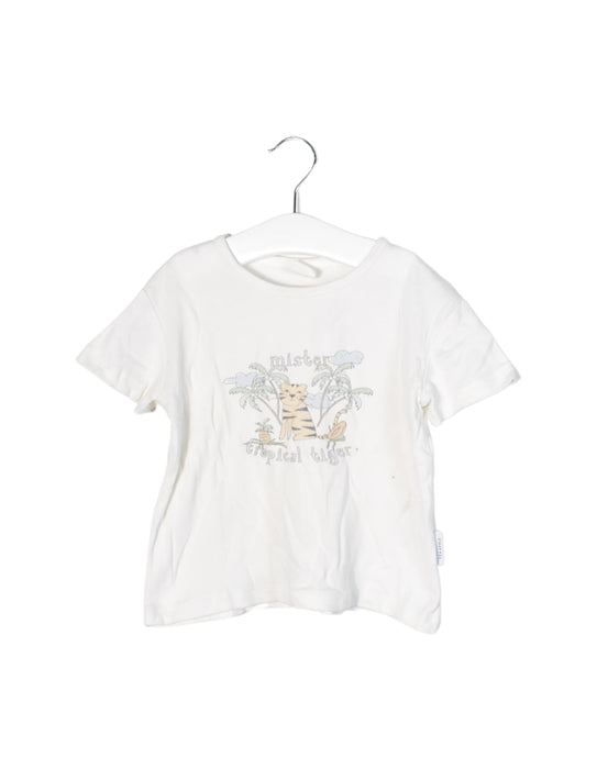 A White Short Sleeve T Shirts from Sea Apple in size 4T for girl. (Front View)