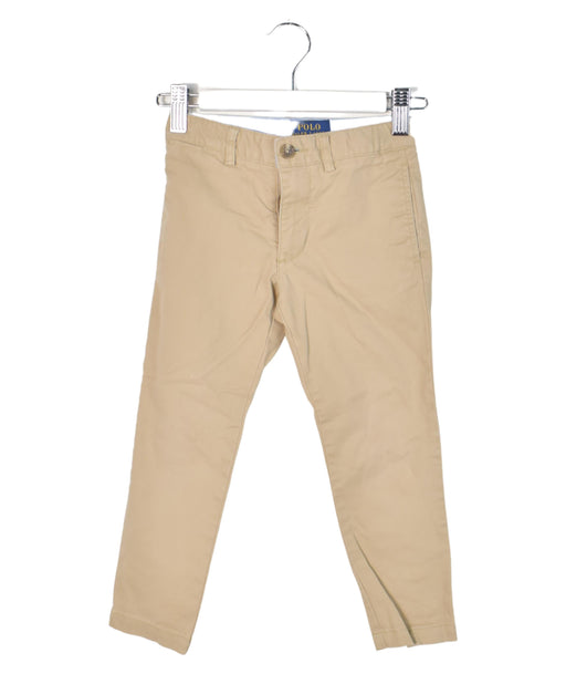 A Brown Casual Pants from Polo Ralph Lauren in size 3T for boy. (Front View)