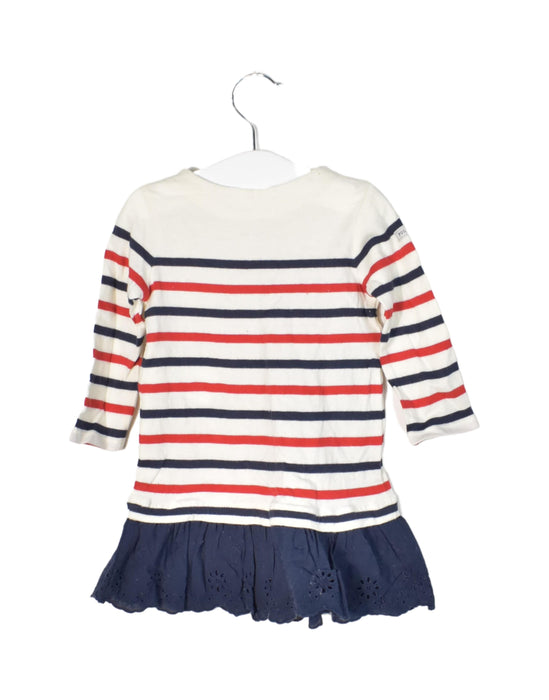 A Red Long Sleeve Dresses from Ralph Lauren in size 12-18M for girl. (Back View)