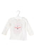 A White Long Sleeve Tops from Seed in size 3-6M for girl. (Front View)