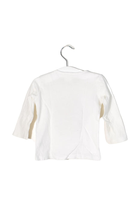 A White Long Sleeve Tops from Seed in size 3-6M for girl. (Back View)