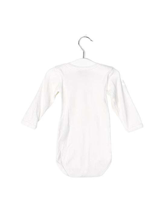 A Navy Long Sleeve Bodysuits from Petit Bateau in size 3-6M for neutral. (Back View)