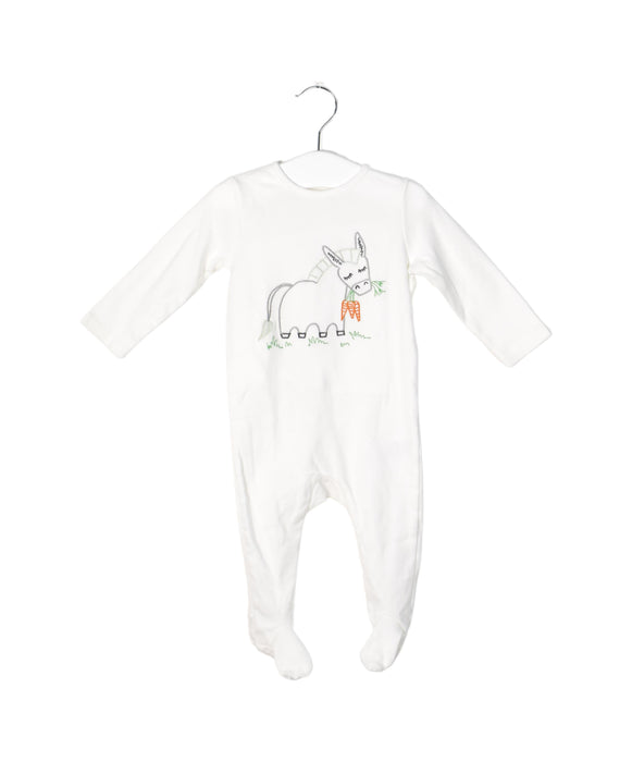 A White Long Sleeve Jumpsuits from Stella McCartney in size 3-6M for neutral. (Front View)