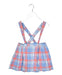 A Red Overall Dresses from Bella Bliss in size 2T for girl. (Front View)