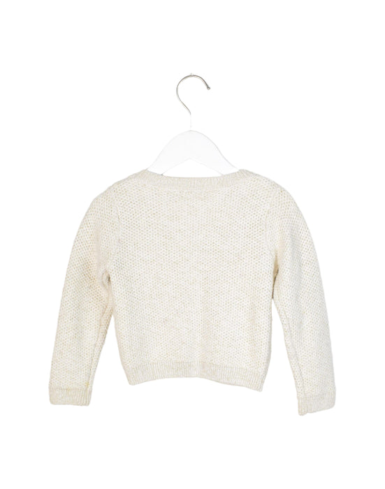 A Ivory Cardigans from Jacadi in size 3T for girl. (Back View)
