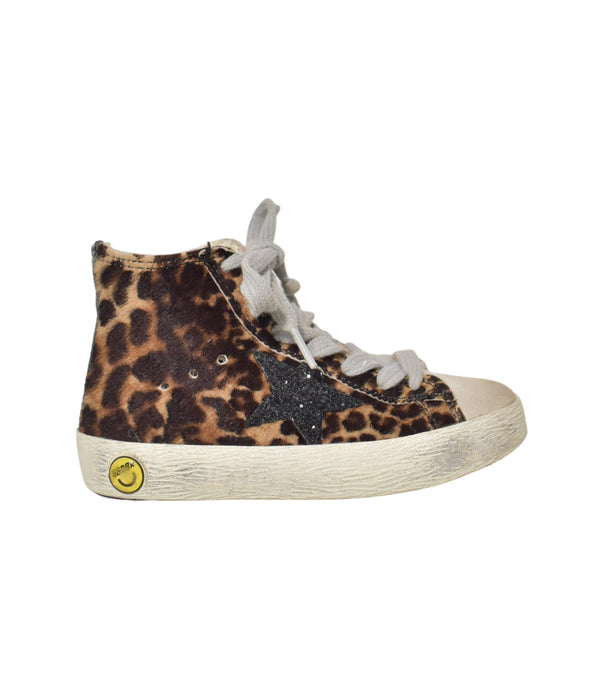 A Brown Sneakers from Golden Goose in size 4T for boy. (Front View)