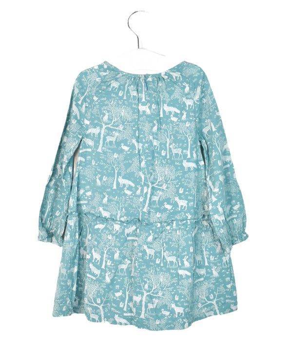 A Green Long Sleeve Dresses from Egg by Susan Lazar in size 2T for girl. (Back View)