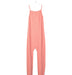 A Orange Sleeveless Jumpsuits from Mori in size 4T for girl. (Front View)
