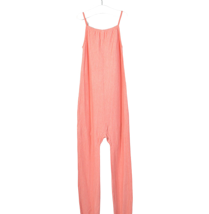 A Orange Sleeveless Jumpsuits from Mori in size 4T for girl. (Back View)