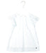 A Blue Short Sleeve Dresses from Kingkow in size 2T for girl. (Front View)