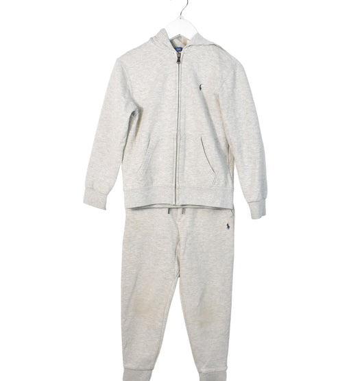 A Grey Pants Sets from Polo Ralph Lauren in size 6T for neutral. (Front View)