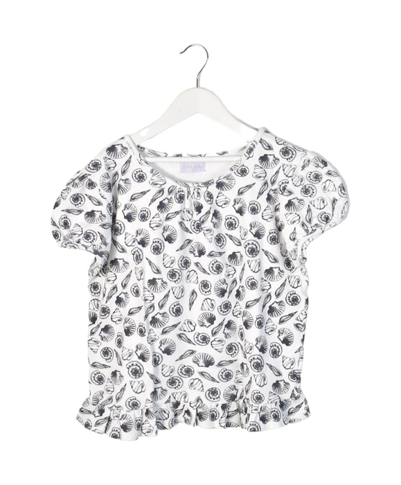 A White Short Sleeve Tops from Rachel Riley in size 14 for girl. (Back View)