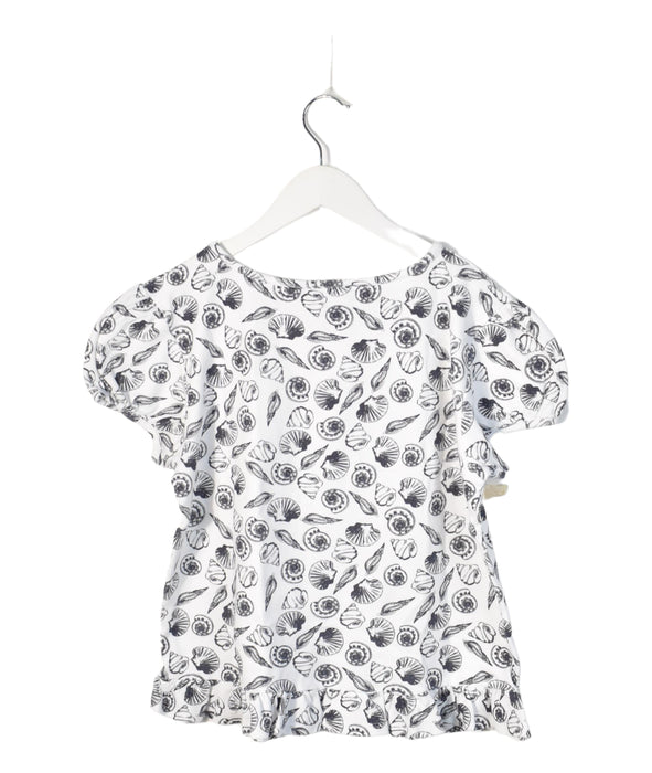 A White Short Sleeve Tops from Rachel Riley in size 14 for girl. (Back View)