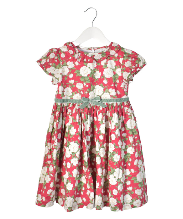 A Pink Short Sleeve Dresses from Lily Rose in size 5T for girl. (Front View)
