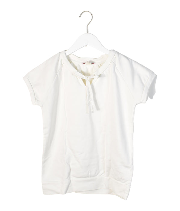 A White Short Sleeve Tops from Bonpoint in size 12Y for girl. (Back View)