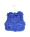 A Blue Outerwear Vests from Charabia in size 6T for girl. (Back View)