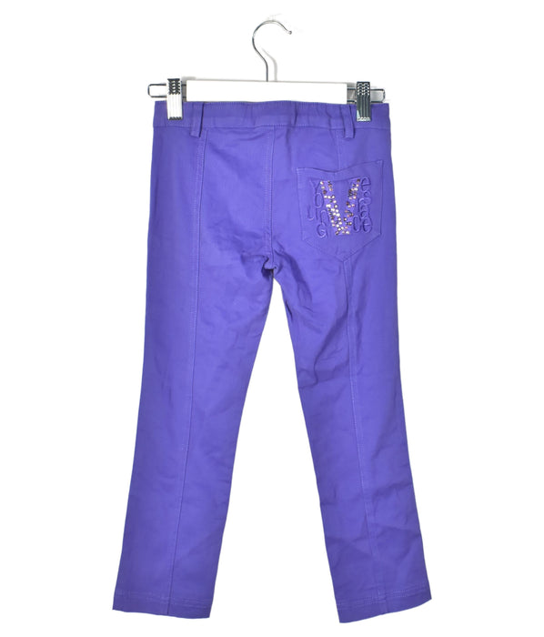 A Purple Jeans from Young Versace in size 6T for girl. (Back View)