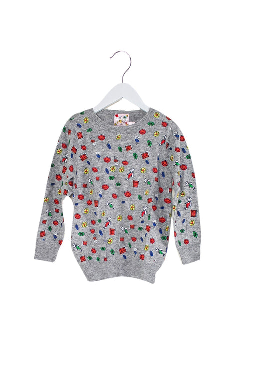 A Grey Knit Sweaters from Lovie by Mary J in size 12Y for girl. (Front View)