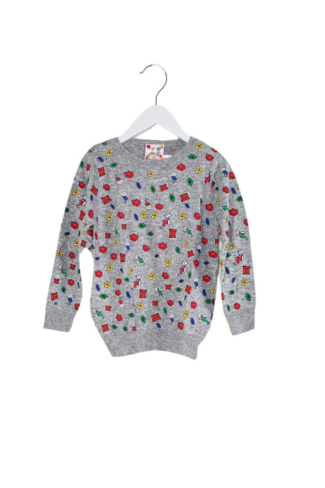 A Grey Knit Sweaters from Lovie by Mary J in size 12Y for girl. (Front View)