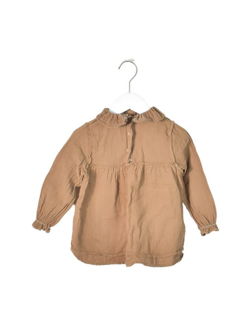 A Brown Long Sleeve Dresses from Buho in size 18-24M for girl. (Front View)