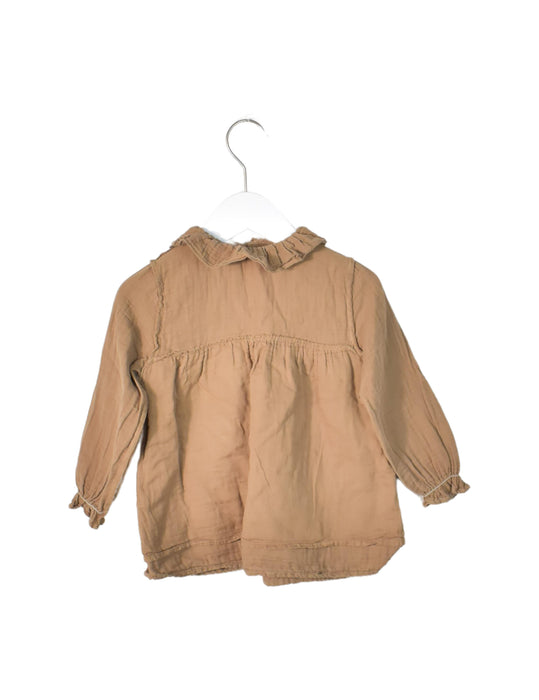 A Brown Long Sleeve Dresses from Buho in size 18-24M for girl. (Back View)