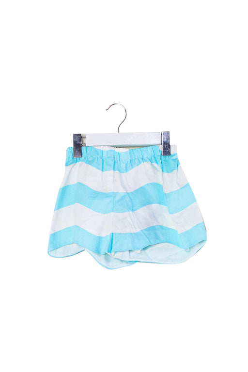 A Blue Shorts from Jacadi in size 4T for girl. (Front View)