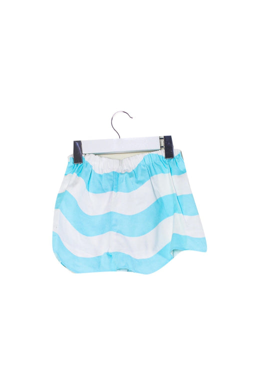 A Blue Shorts from Jacadi in size 4T for girl. (Front View)