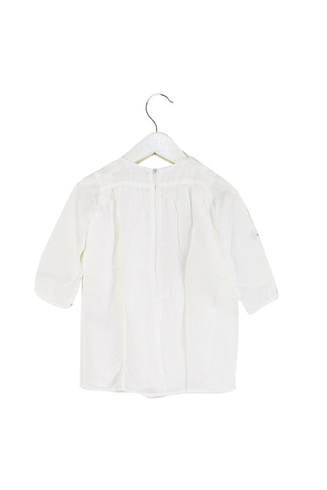 A White Long Sleeve Dresses from Chloe in size 6-12M for girl. (Back View)