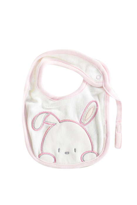 A White Bibs from Chicco in size O/S for girl. (Front View)