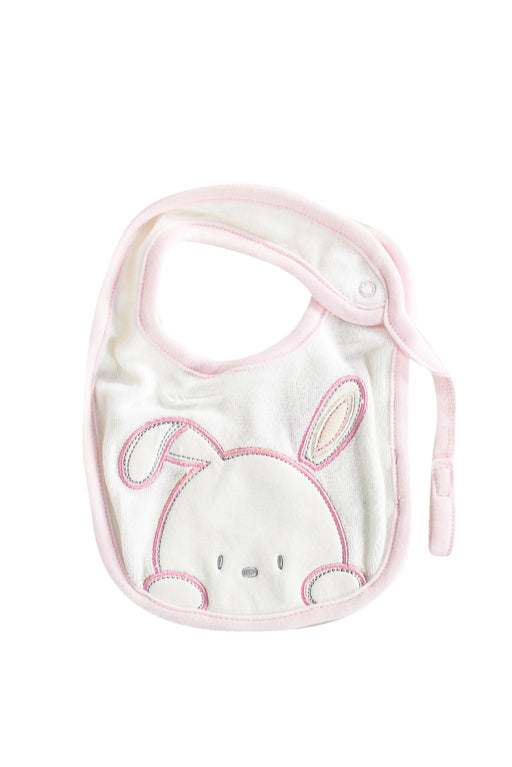 A White Bibs from Chicco in size O/S for girl. (Front View)